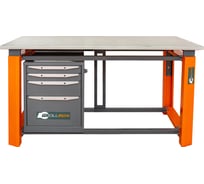 Однотумбовый верстак Toollbox с регулируемой столешницей серии TBP1800 (TB4)