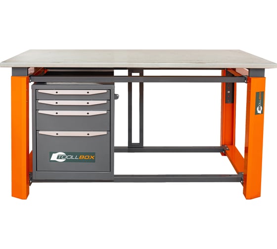 Однотумбовый верстак Toollbox с регулируемой столешницей серии TBP1800 (TB4)