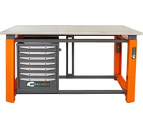 Однотумбовый верстак Toollbox с регулируемой столешницей серии TBP1800 (TB7)