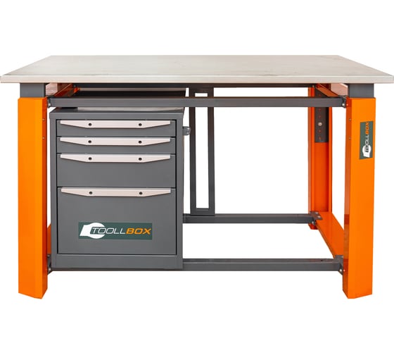 Однотумбовый верстак Toollbox с регулируемой столешницей серии TBP1200 (TB4)