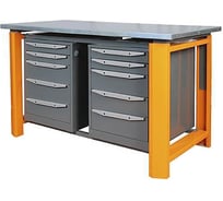 Двухтумбовый верстак Toollbox с регулируемой столешницей серии TBP1800 (TB4-TB4)