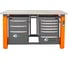 Двухтумбовый верстак Toollbox с регулируемой столешницей серии TBP1800 (TB3-TB6) 2
