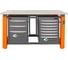 Двухтумбовый верстак Toollbox с регулируемой столешницей серии TBP1800 (TB3-TB7) 2