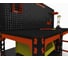 Стол металлический с боковыми полками и перфопанелью ООО Металекс 750x1400x500 мм, оранжево-чёрный SBFO751450 3