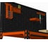 Стол металлический с перфопанелью и комплектом аксессуаров ООО Металекс 750x1200x400 мм, оранжево-чёрный SMMOPRIA751240 3