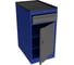 Тумба Верстакофф PROFFI Т1 RAL5005 1 дверца RAL7024 и 1 выдвижной ящик RAL7024,центральный замок 1