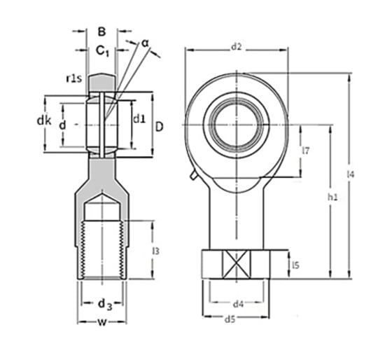 Шарнирный наконечник ISKRA SI20ES2RS
