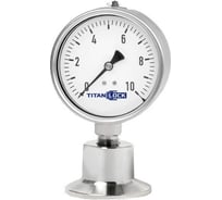Нержавеющий манометр с мембранным разделителем TITAN LOCK10/0.2 Бар, Clamp DN40, корп. 100 мм TLSPG40/100CL