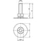 Опора KIPP упаковка 4 штуки K0678.05010X060.4 2
