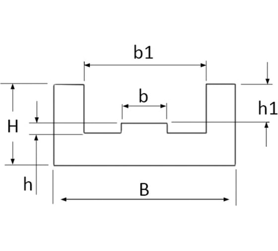 Направляющая для цепи ISKRA 10B-1 тип 1E H=20, NC10b1E20-ISKRA