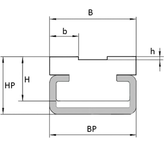 Направляющая для цепи ISKRA 10B-2 тип 2TC H=15, NC10b2TC15-ISKRA