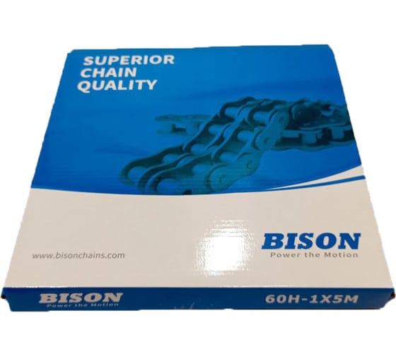 Приводная роликовая однорядная цепь Bison усиленная, 60H-1 5,029 м ТД036244