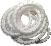 Спиральный защитный рукав PARLмU LXQ 22-2-k5, полиэтилен, 22 мм, белый, 5 м PR4900400-5 30277442