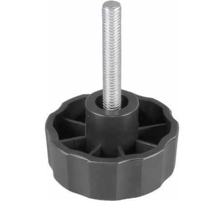 Ручка-барашек с резьбовым штифтом Tech-Krep/Zitar пластик, D42, М8x20, чёрный 154202