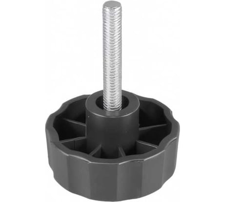 Ручка-барашек пластик. Tech-Krep/Zitar D40 с резьбовым штифтом М6x20, чёрный (1шт) - пакет 154200