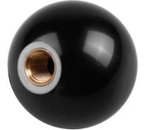 Ручка-шар с внутренней металлической резьбой Tech-Krep пластик, D25, М8, чёрный 144194