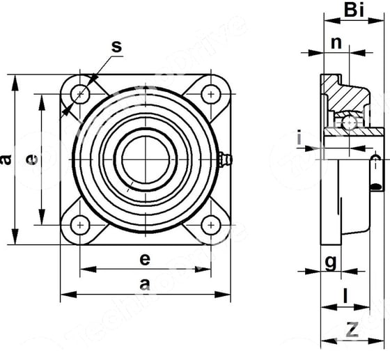 Подшипниковый узел ISB UCF208 EcoLine 700002149 UCF208ISBEcoLine