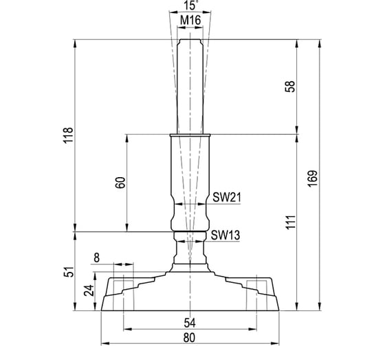 Дисковая опора EMES HPAIMZB801690