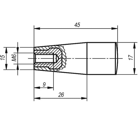 Конусная рукоятка KIPP K0172.206