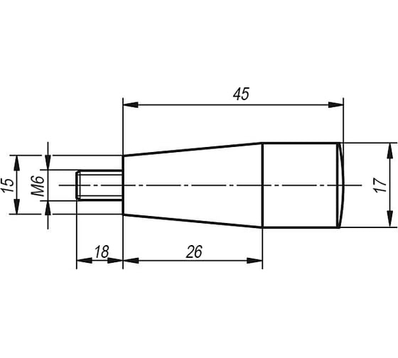 Конусная рукоятка KIPP K0172.306