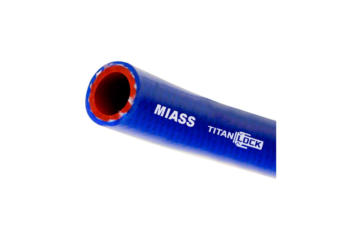 Силиконовый армированный шланг TITAN LOCK MIASS синий, d=30 мм, 20 м ...