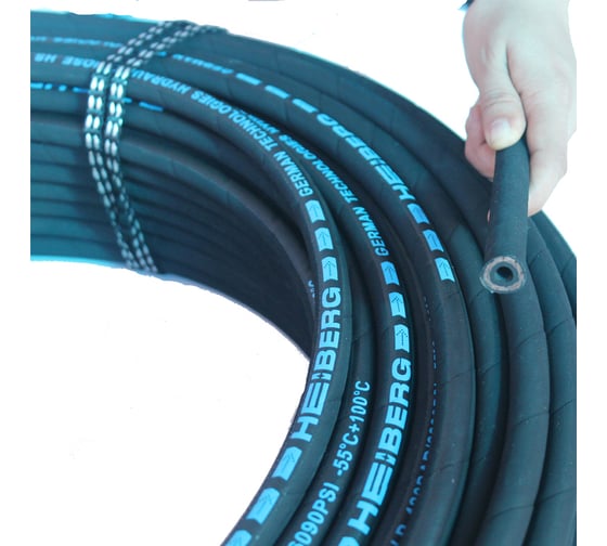 Рукав высокого давления HEIBERG DN12 DIN EN853 2SN, 1/2",W.P.295 BAR,(-55C°+100C°) , 100 м 0002L12