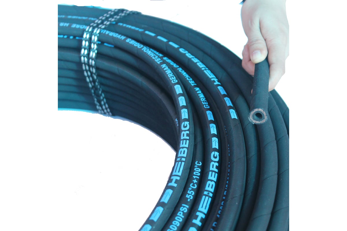 Рукав высокого давления HEIBERG Dn25 DIN EN853 2SN, 1",W.P.185 BAR ...