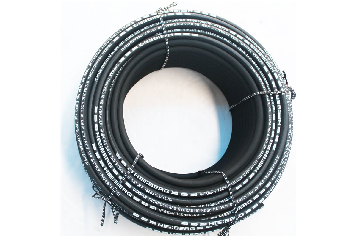 Рукав высокого давления HEIBERG Dn10 DIN EN853 1SN, 3/8",W.P.180 BAR ...