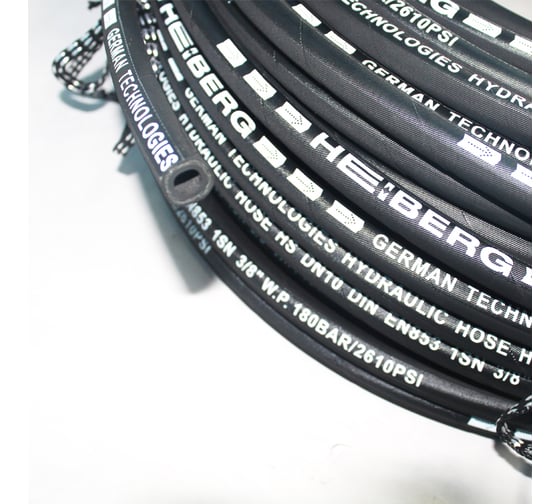 Рукав высокого давления HEIBERG Dn10 DIN EN853 1SN, 3/8",W.P.180 BAR, 100 м 0001SN10