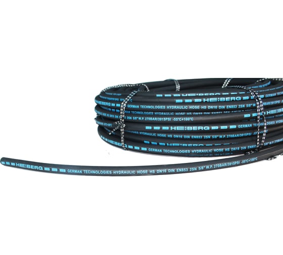 Рукав высокого давления HEIBERG Dn32 DIN EN853 2SN, 1 1/4",W.P.145 BAR,(-55C°+100C°) , 40 м 0002L32