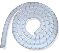 Спиральная пластиковая защита PARLMU SG-20-F15-k2 полипропилен, размер 20, плоская поверхность, цвет белый, длина 2 м PR0500200-2