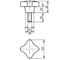 Рукоятка крестообразная KIPP K0148.512X50 3