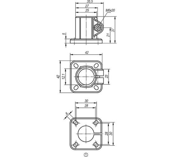 Зажим опор KIPP K0477.512