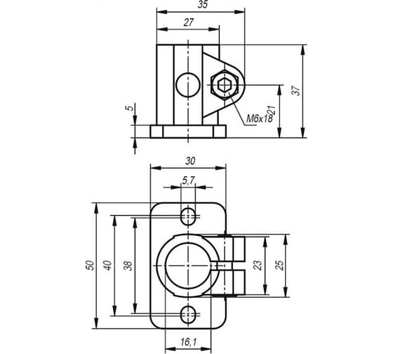 Зажим опор KIPP K0477.116