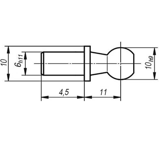Шаровая цапфа KIPP K0713.1045