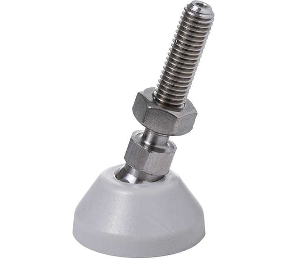 Регулируемая опора Алтервиа серая M10x45 до 500 кг, нержавеющая сталь A00021.2204010045 1