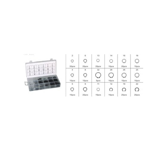 Стопорные кольца Forsage внутренние и внешние, 225 предметов F-817(12685) 1