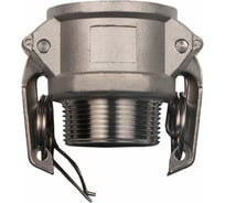 Камлок тип B (розетка; наружная резьба BSP; 32 мм-1 1/4"; нержавеющая сталь) TITAN LOCK TL125BSS