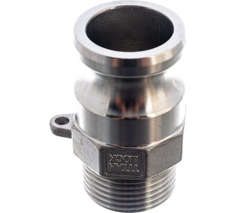 Камлок тип F (ниппель; наружная резьба BSP; 25 мм-1"; нержавеющая сталь) TITAN LOCK TL100FSS