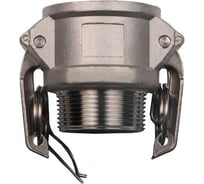 Камлок тип B (розетка; наружная резьба BSP; 25 мм-1"; нержавеющая сталь) TITAN LOCK TL100BSS