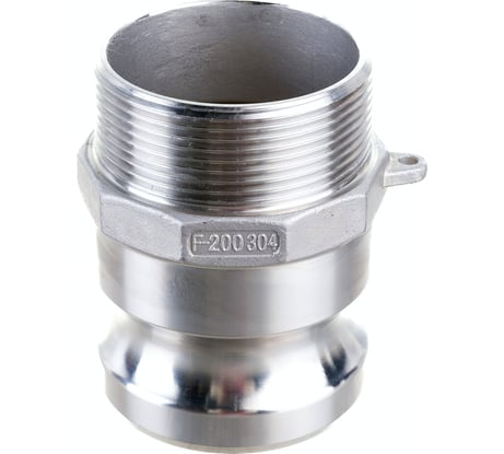 Камлок тип F (ниппель; наружная резьба BSP; 50 мм-2"; нержавеющая сталь) TITAN LOCK TL200FSS