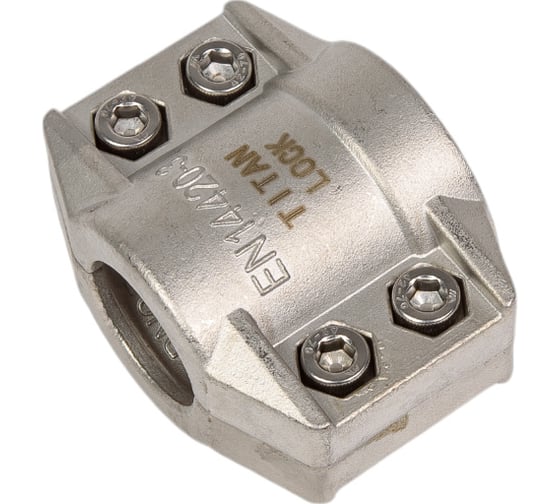Усиленный 4-х болтовый хомут (нержавеющая сталь) TITAN LOCK TL25X6SS