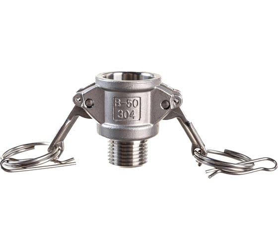 Камлок тип B (розетка; наружная резьба BSP; 12 мм-1/2"; нержавеющая сталь) TITAN LOCK TL50BSS