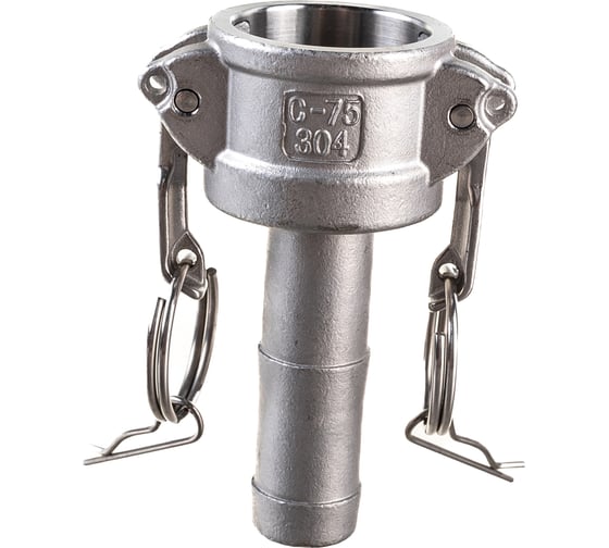 Камлок тип С (розетка с хвостовиком; 20 мм-3/4"; нержавеющая сталь) TITAN LOCK TL75CSS