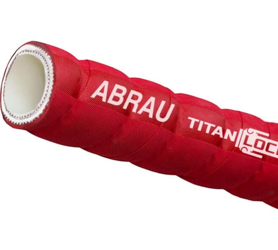 Пищевой гофрированный рукав для спиртов TITAN LOCK ABRAU красный, d=25 мм, -40C, UHMWPE, напорно-всасывающий, 30 м TL025AR_30