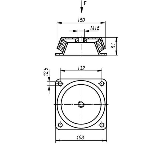 Опора машинная KIPP K0687.150060