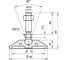 Регулируемая опора Алтервиа серая, M16x66, до 900 кг, нержавеющая сталь A00021.2208016066 3