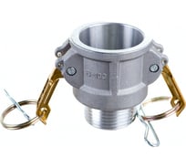 Камлок соединение типа B (1"; розетка; наружная резьба BSP; алюминий) TITAN LOCK TL100BAL