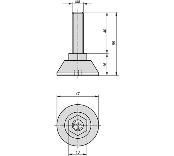Опора KIPP K0675.4708X040