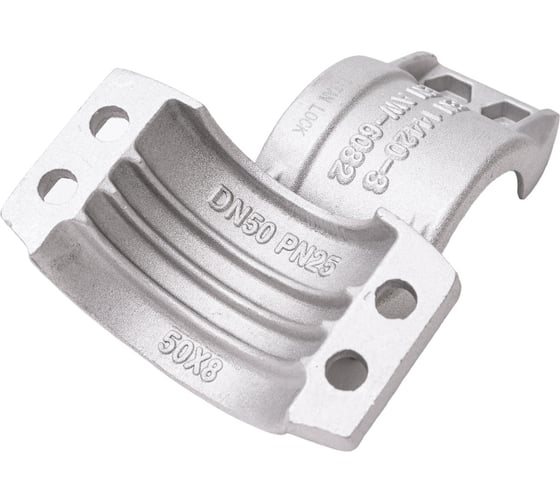 Хомут усиленный 4-х болтовый (50х8; алюминий) TITAN LOCK TL50X8AL